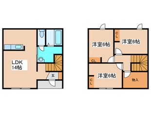 Himawari A棟の物件間取画像